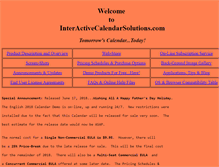 Tablet Screenshot of interactivecalendarsolutions.com